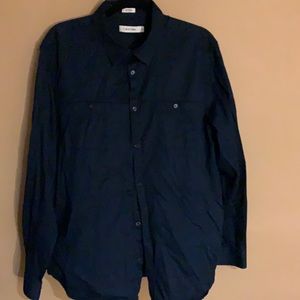 Calvin Klein navy blue shirt